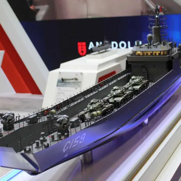The LCT-80 is a Landing Craft Tank with a length overall of 79.8 meters, a maximum beam of 11.7 meters, and a depth of 5.2 meters, supporting the carriage of heavy vehicles and personnel on an open deck. (Picture source: Army Recognition)
