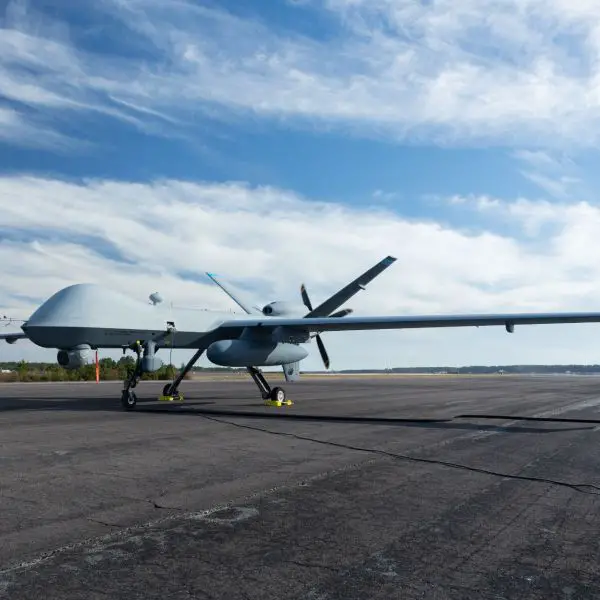 A U.S. Air Force MQ-9A Reaper assigned to the New York Air National Guard’s 174th Attack Wing at Marine Corps Air Station Cherry Point in December 202  (Picture source: US DoD)