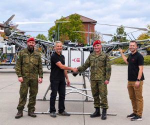 The German Armed Forces' 131st Supply Battalion in Bad Frankenhausen received its first TEKEVER heavy-lift drone in October 2026 to evaluate autonomous aerial resupply operations. (Picture source: TEKEVER)