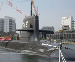 A Japan Maritime Self-Defense Force Taigei-class submarine. Japan is examining nuclear propulsion as a possible option for the future development of its undersea fleet. (Picture source: Japan MoD)