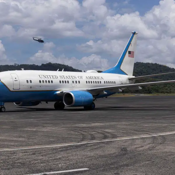 A U.S. Air Force C-40 executive transport aircraft, based on the Boeing 737-700. The U.S. Air Force plans to acquire a Boeing 737 MAX under a $250 million C-40 fleet expansion, marking the first military use of the newer 737 MAX generation.