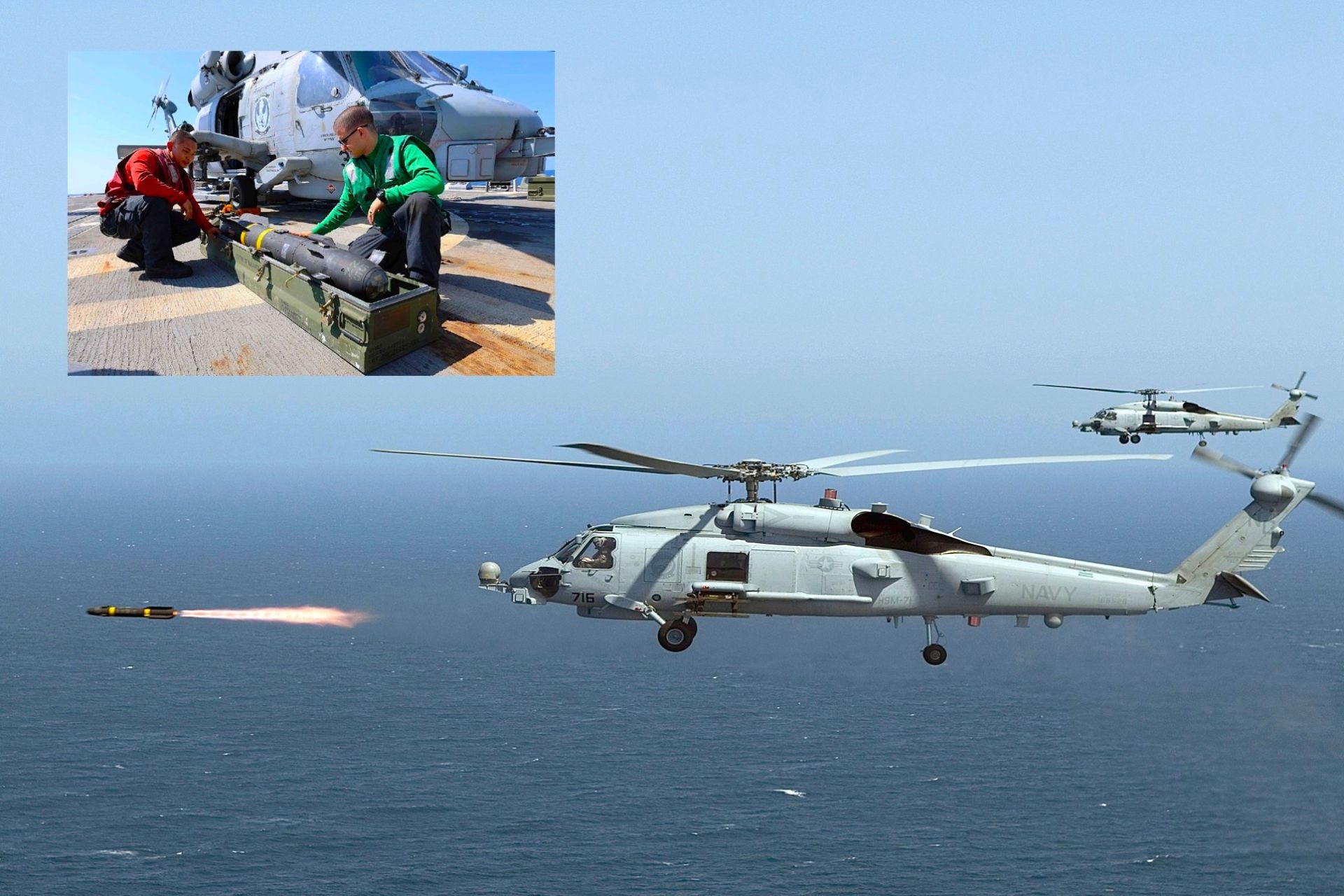 A newly released U.S. Navy photo shows an MH-60R Sea Hawk on the destroyer USS Roosevelt in the Gulf of Aden being armed with an AGM-114 Hellfire missile, highlighting how forward-deployed American warships are keeping their helicopters ready to strike seaborne threats amid ongoing Houthi attacks on regional shipping (Picture Source: DVIDS)