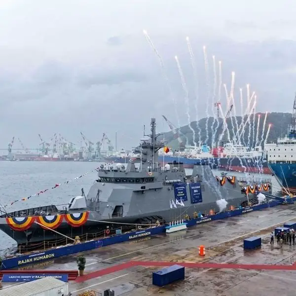 On October 13, 2026, South Korea launched BRP Rajah Humabon, the third of six Rajah Sulayman-class offshore patrol vessels (OPVs) ordered by the Philippine Navy to strengthen maritime surveillance and naval presence in the South China Sea. (Picture source: HD HHI)