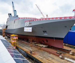 Each new Victory-class vessel will combine frigate-level air defense, surface warfare, underwater surveillance, aviation support, mission-module capacity, and control of unmanned vehicles in a single hull. (Picture source: Singapore Navy)