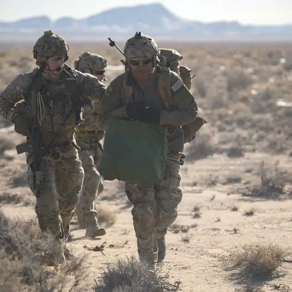 The U.S. Air Force 55th Rescue Squadron, operating HH-60G Pave Hawk helicopters, conducts combat search-and-rescue missions to recover downed aircrew in hostile environments, providing rapid extraction and medical evacuation under fire.