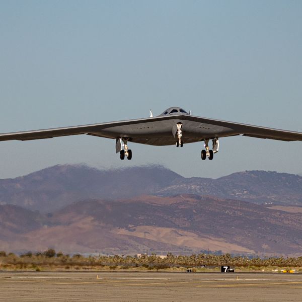 A second B-21 Raider test aircraft takes off from Palmdale, California, on Sept. 11 to join the U.S. Air Force flight test campaign at Edwards Air Force Base. (Picture source: US DoD)