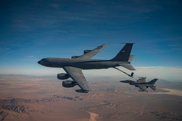 The KC-135 to support a broad range of combat and support aircraft, including U.S. Air Force fighters and bombers as well as U.S. Navy, Marine Corps, and allied platforms (Picture source: US DoD)