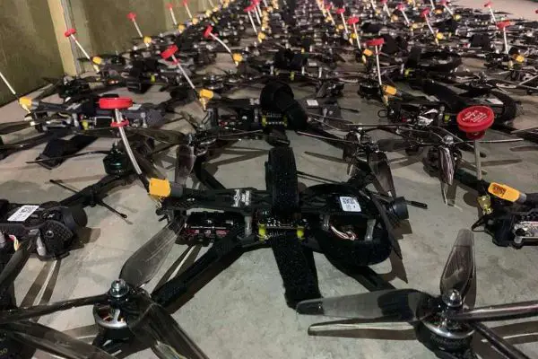Germany is financing 50,000 Ukrainian-built Shrike FPV attack drones in a €90 million procurement, combining modular explosive payloads with Auterion terminal guidance designed to sustain attacks against moving targets under electronic warfare (Picture source: Ukraine MoD).