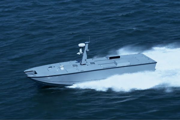 The MARTAC Devil Ray T38 unmanned surface vessel is designed for autonomous maritime operations, including surveillance, reconnaissance, logistics, and other distributed naval missions. (Picture source: MARTAC)