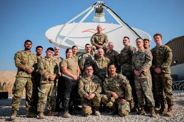 U.S. Space Force Guardians assigned to the 42nd Electromagnetic Warfare Combat Detachment operate in the U.S. Central Command area of responsibility. The Space Force has not identified the weapon system employed by the detachment during Operation Epic Fury. (U.S. Air Force photo)