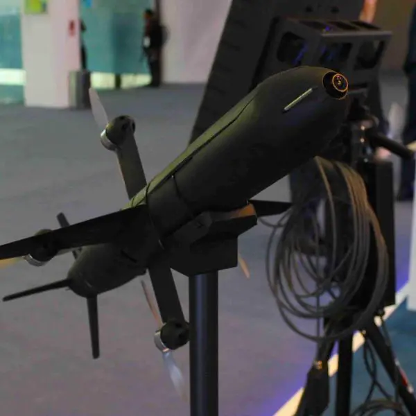 Ukraine’s Piranha Tech unveiled its combat-derived Riki interceptor drone at UMEX 2026, highlighting a low-cost, short-range point-defence solution shaped by Ukraine’s wartime counter-UAS experience (Picture Source: Army Recognition Group)