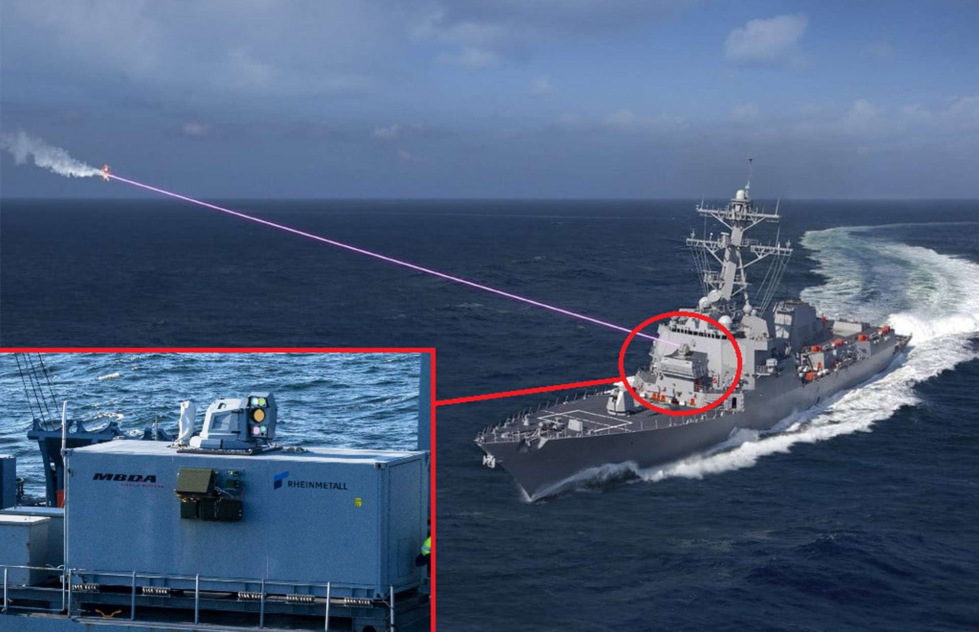 Rheinmetall and MBDA will form a joint venture to field naval laser weapons, building on a 20 kW demonstrator tested aboard frigate Sachsen to counter drones and close-in aerial threats (Picture source: Rheinmetall).