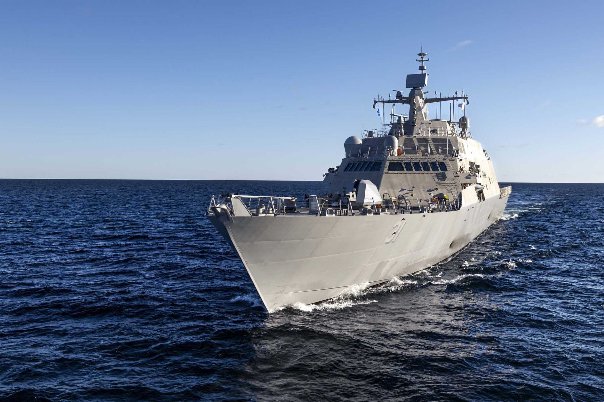 The ship, which will support forward presence missions, maritime security, sea control duties, and deterrence operations, is the fourth vessel to bear the Cleveland name, continuing a lineage of cruisers and amphibious ships that served from 1903 to 2011. (Picture source: US Navy)