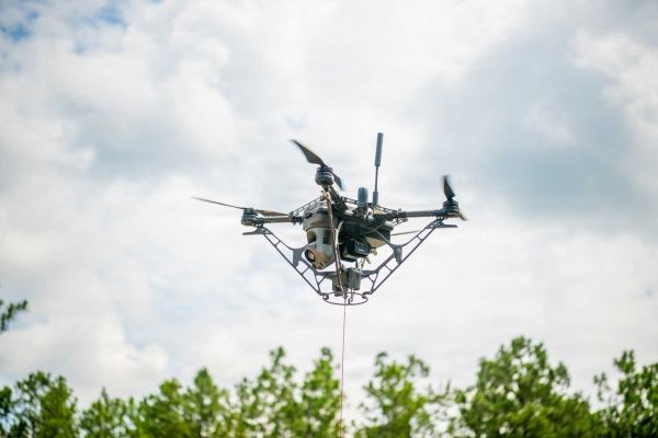 The interest of testing tethered drones on moving ISVs is to give maneuvering units a persistent, elevated sensor and communications relay that keeps moving with them. (Picture source: US Army)