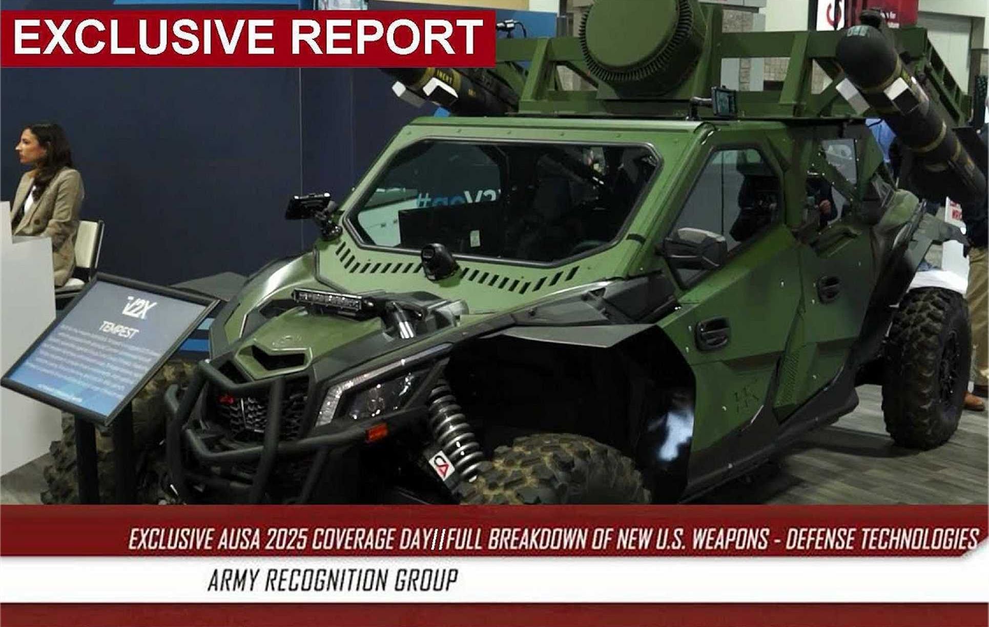 Day 2 at AUSA 2025: U.S. defense industry unveils next-gen autonomous vehicles, advanced artillery systems, and future-ready squad weapons on the show floor in Washington, D.C., United States. 