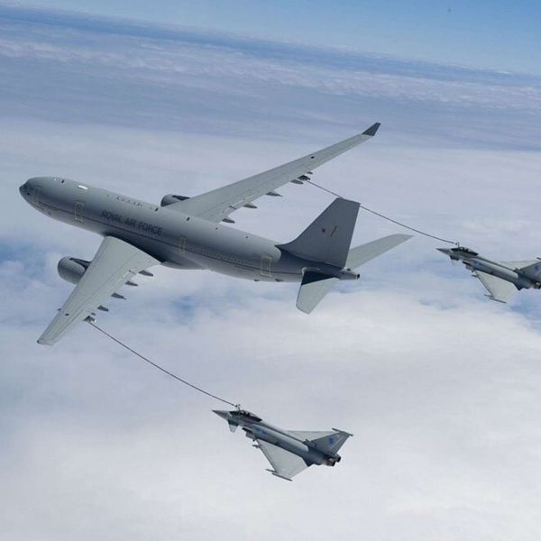 The UK is deploying an RAF Voyager tanker to support Saudi air defenses by extending fighter endurance against escalating Houthi drone and missile attacks (Picture Source: UK MoD)