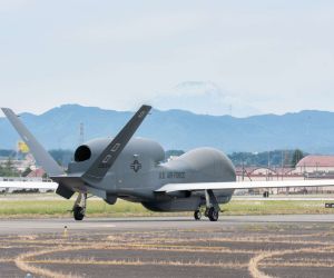 U.S. Air Force RQ-4B Global Hawk Block 40 unmanned reconnaissance aircraft have been permanently relocated from Guam to Yokota Air Base, Japan, improving high-altitude ISR coverage, radar surveillance, and warning capacity across key Indo-Pacific operating areas (Picture source: U.S. DoW).