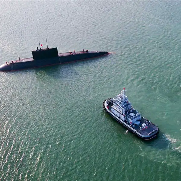 A People’s Liberation Army Navy submarine during operations. China’s Ministry of National Defense disclosed on September 6, 2026, that the PLAN has developed an acoustic-signature database to help submarine crews identify and reacquire surface ships in difficult sea conditions.