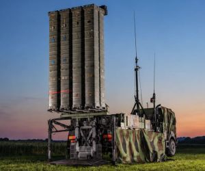 A SAMP/T (Mamba) surface-to-air missile launcher equipped with vertical launch canisters for Aster interceptor missiles. The system forms the basis for the newer SAMP/T NG air and missile defense system. (Picture source: Eurosam)