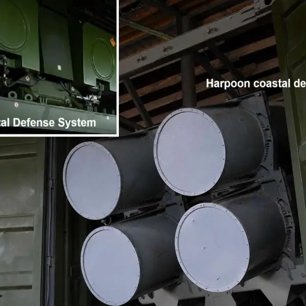 Ukraine has officially revealed U.S.-made Harpoon coastal missile launchers and Norwegian Naval Strike Missiles in service, confirming a more diverse coastal-defense force able to threaten Russian naval units and infrastructure across the Black Sea (Picture source: Ukraine MoD).