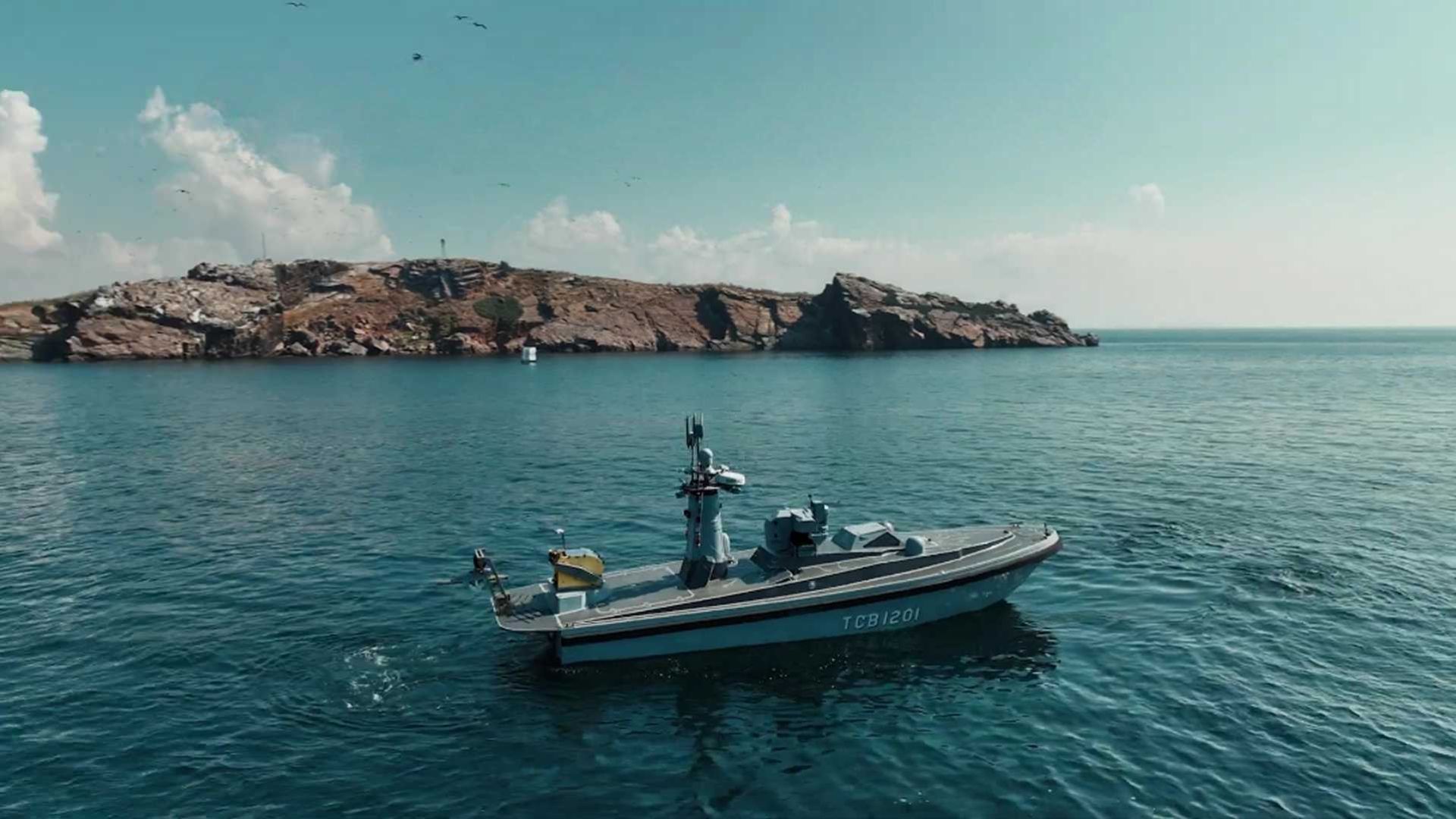 Developed by Havelsan in cooperation with Yonca-Onuk Shipyard, the Sancar is equipped with a 12.7 mm Stamp-2 stabilized remote weapon station, which could be fitted with tactical missiles such as the UMTAS and L-UMTAS. (Picture source: Havelsan)