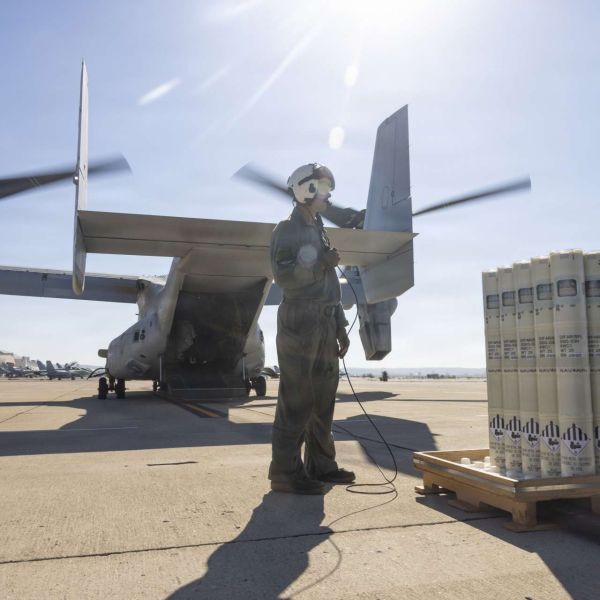 The U.S. Navy and Marine Corps successfully tested manual sonobuoy deployment from an MV-22B Osprey, demonstrating a new option for supporting anti-submarine warfare and distributed maritime operations (Picture Source: U.S. Department of War)