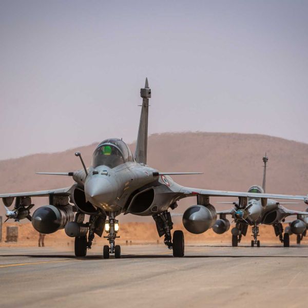 Egypt's Rafale procurement began on February 16, 2015, when Cairo became the fighter's first export customer with an order for 24 aircraft as part of a package valued at roughly $5.9 billion that also included a FREMM frigate and munitions. (Picture source: French Air Force)