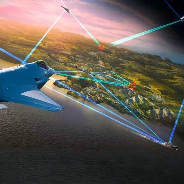 Lockheed Martin says the F-35 can feed tracking and targeting data into a missile defense network connecting space sensors, C2BMC, THAAD, and the Next Generation Interceptor (Picture Source: Lockheed Martin)