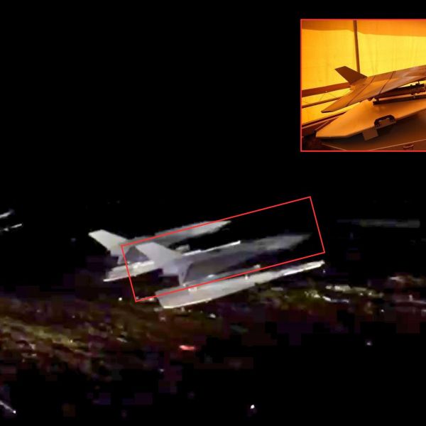 The Hadid-110 propulsion system enables a cruise speed of approximately 510 kilometers per hour, nearly three times the speed of the Shahed-136 (Picture source: Screenshot of an IRGC video)