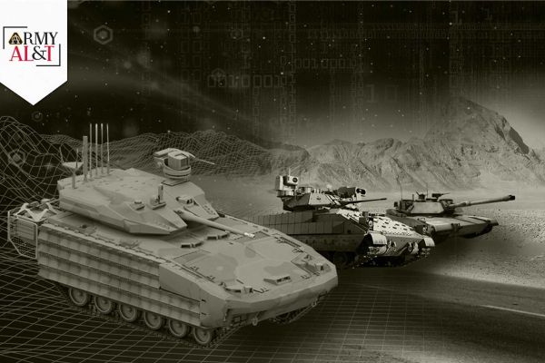 U.S. Army conceptual illustration of the XM30 Mechanized Infantry Combat Vehicle, the future infantry fighting vehicle intended to replace the M2 Bradley. A September 2026 Congressional Research Service assessment identified organic counter-uncrewed aerial system (C-UAS) protection as a potential oversight issue, noting that it remains unclear whether the XM30 will receive a dedicated capability to defeat drones and loitering munitions. (Image courtesy of PM XM30)