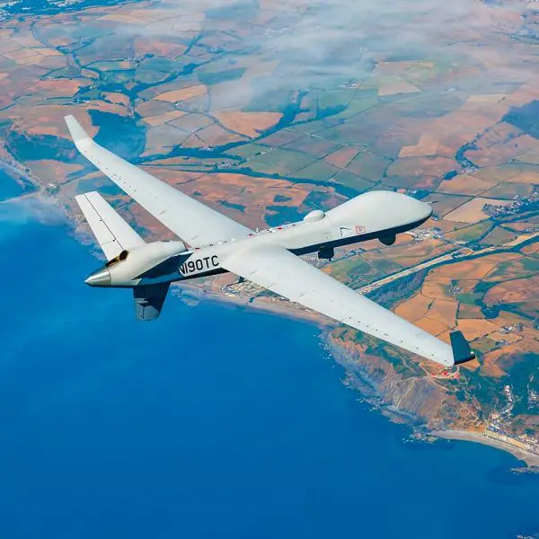 The U.S. Coast Guard is adding four long-range MQ-9B drones to extend persistent surveillance across U.S. maritime approaches, borders and critical infrastructure (Picture Source: General Atomics)