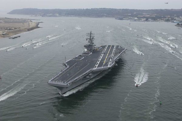 The U.S. Navy has now equipped the USS Ronald Reagan with the control center needed to operate MQ-25A Stingray tanker drones ahead of their planned 2029 operational entry. (Picture source: US Navy)