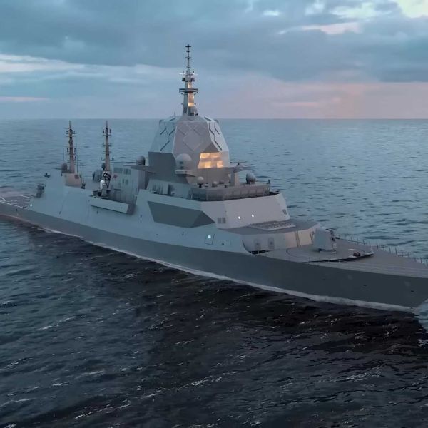 Each Hunter-class frigate is assembled from 78 production units consolidated into 22 major blocks, with 20 to 22 of the HMAS Hunter's blocks already under construction by the time of the ceremony. (Picture source: BAE Systems Australia)