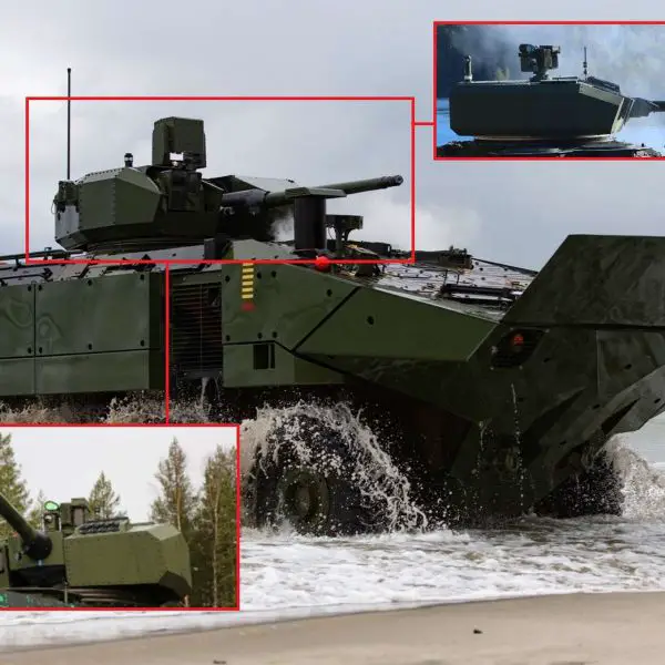 The U.S. Marine Corps awarded Kongsberg a $44.3 million contract modification to expand spares, repairs, engineering support and long-term sustainment for the ACV-30's PROTECTOR RT20 turret (Picture Source: Kongsberg / Edited By Army Recognition Group)
