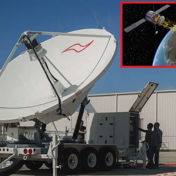 The delivery of the first operational Meadowlands satellite jammer marks a key step in strengthening the U.S. Space Force’s ability to conduct non-kinetic space warfare by disrupting adversary satellite communications from the ground (Picture Source: L3Harris Technologies)
