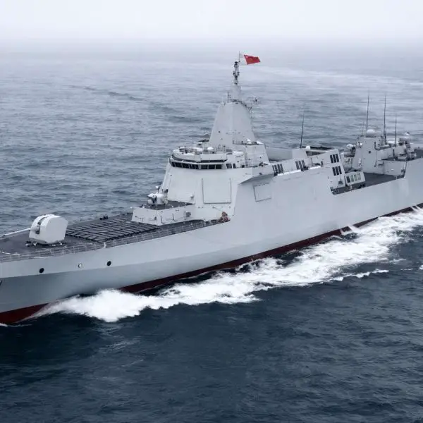 Type 055 destroyer Anqing during its first live-fire exercise in the East China Sea, highlighting China’s growing surface warfare capability through advanced sensors, long-range missile capacity, and fleet air-defense command functions (Picture source: CCTC News Agency).