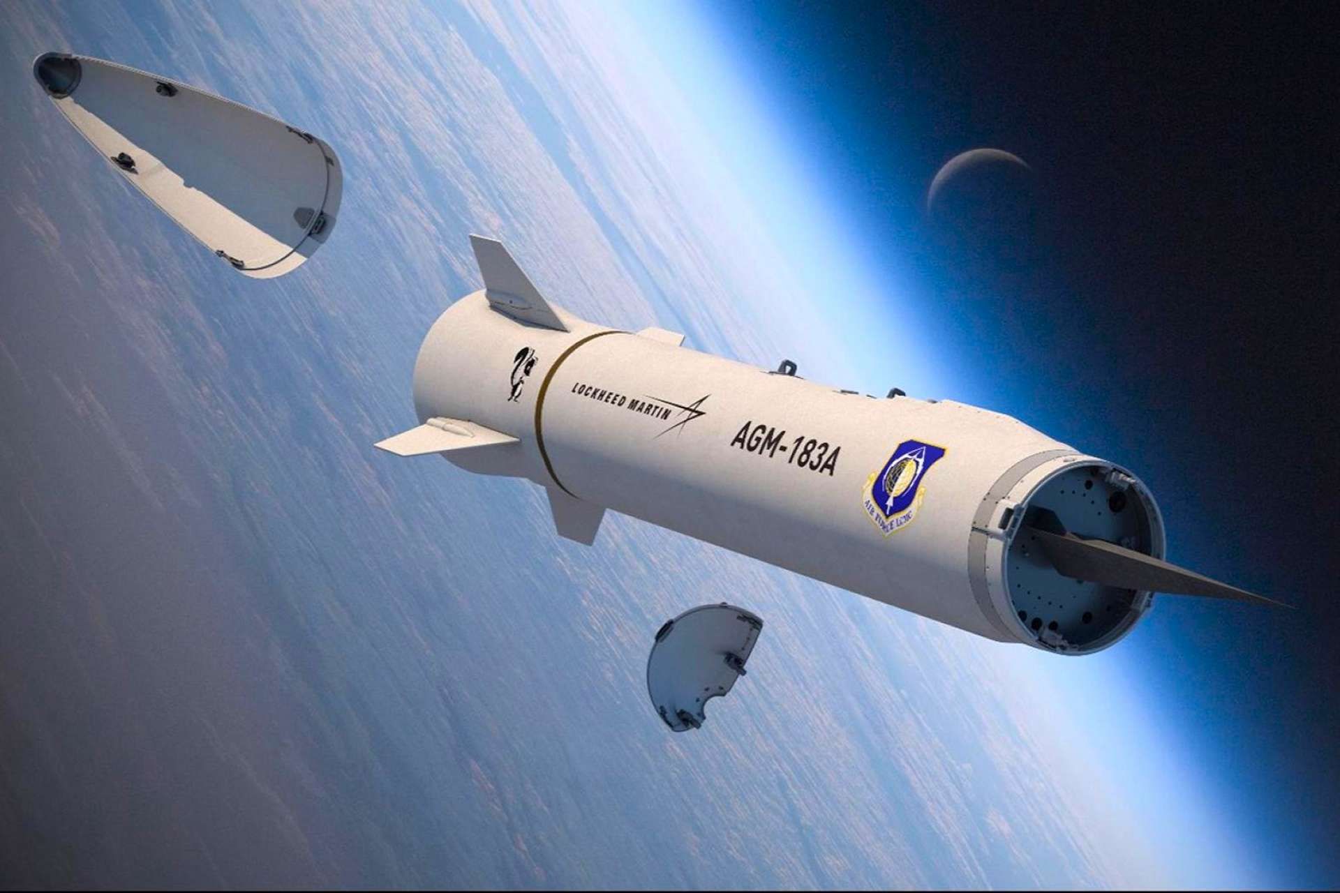 The U.S. Air Force is requesting $345.769 million in FY2027 to restart development of the AGM-183 ARRW hypersonic missile, aiming to field a faster, longer-range strike capability tailored for high-end conflict in the Indo-Pacific (Picture Source: Lockheed Martin)