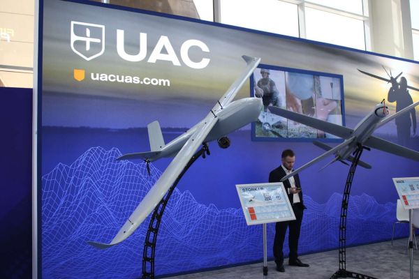 STORK LR is a long-range fixed-wing tactical UAV with 5.5 hours endurance and up to 135 km range, equipped with stabilized day and night optics and automatic target tracking. Designed for artillery spotting and battlefield surveillance, it features encrypted communications and anti-jam navigation for operations in contested environments (Picture source: Army Recognition Group).