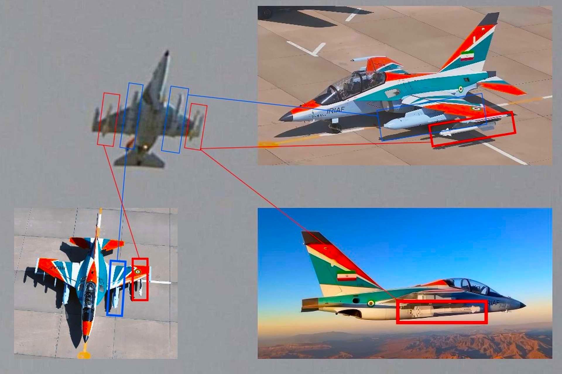 New imagery suggests Iran has deployed armed Yak-130 trainer jets alongside MiG-29 fighters for drone interception patrols over Tehran, expanding the aircraft’s operational air defense role (Picture Source: Iranian Air Force / Social media) 