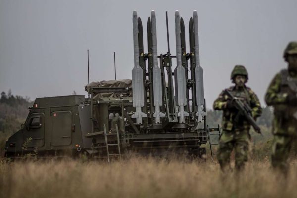 IRIS-T-SLS is a mobile short-range air defense system using an agile imaging infrared missile to defeat low-flying aircraft, helicopters, cruise missiles, and drones (Picture source: Swedish MoD).