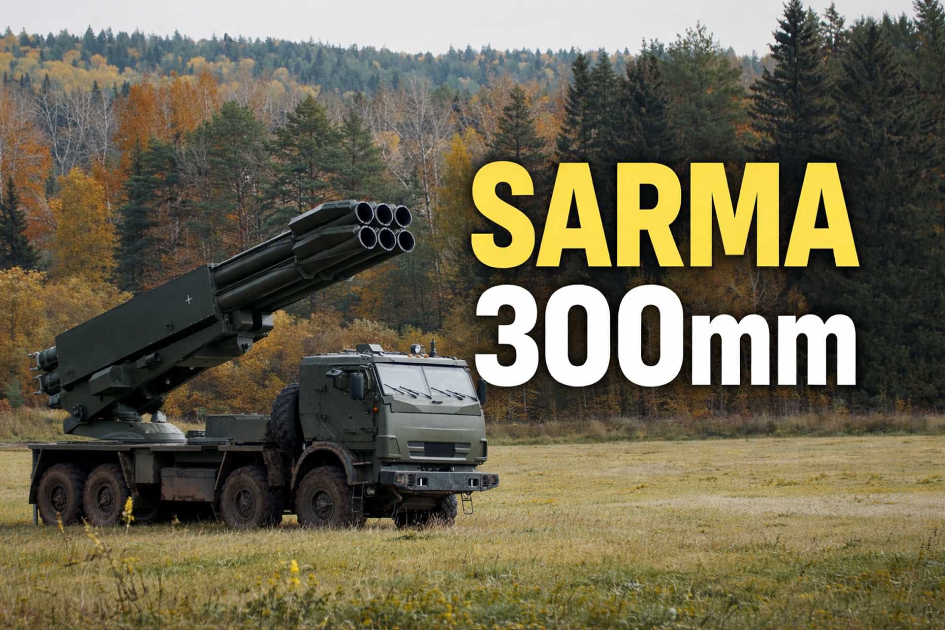 Russia’s Sarma 300 mm multiple launch rocket system is a next-generation heavy rocket artillery platform designed to deliver long-range saturation and precision strikes beyond 100 km, enhancing deep-fire capability, mobility, and survivability within Russia’s modernized artillery forces.