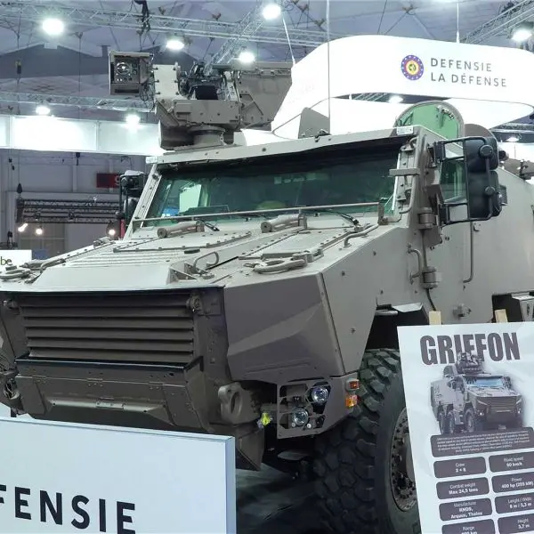 Defense technologies and military equipment displayed during the Brussels European Defence Exhibition and Conference (BEDEX) at Brussels Expo in Brussels, Belgium.