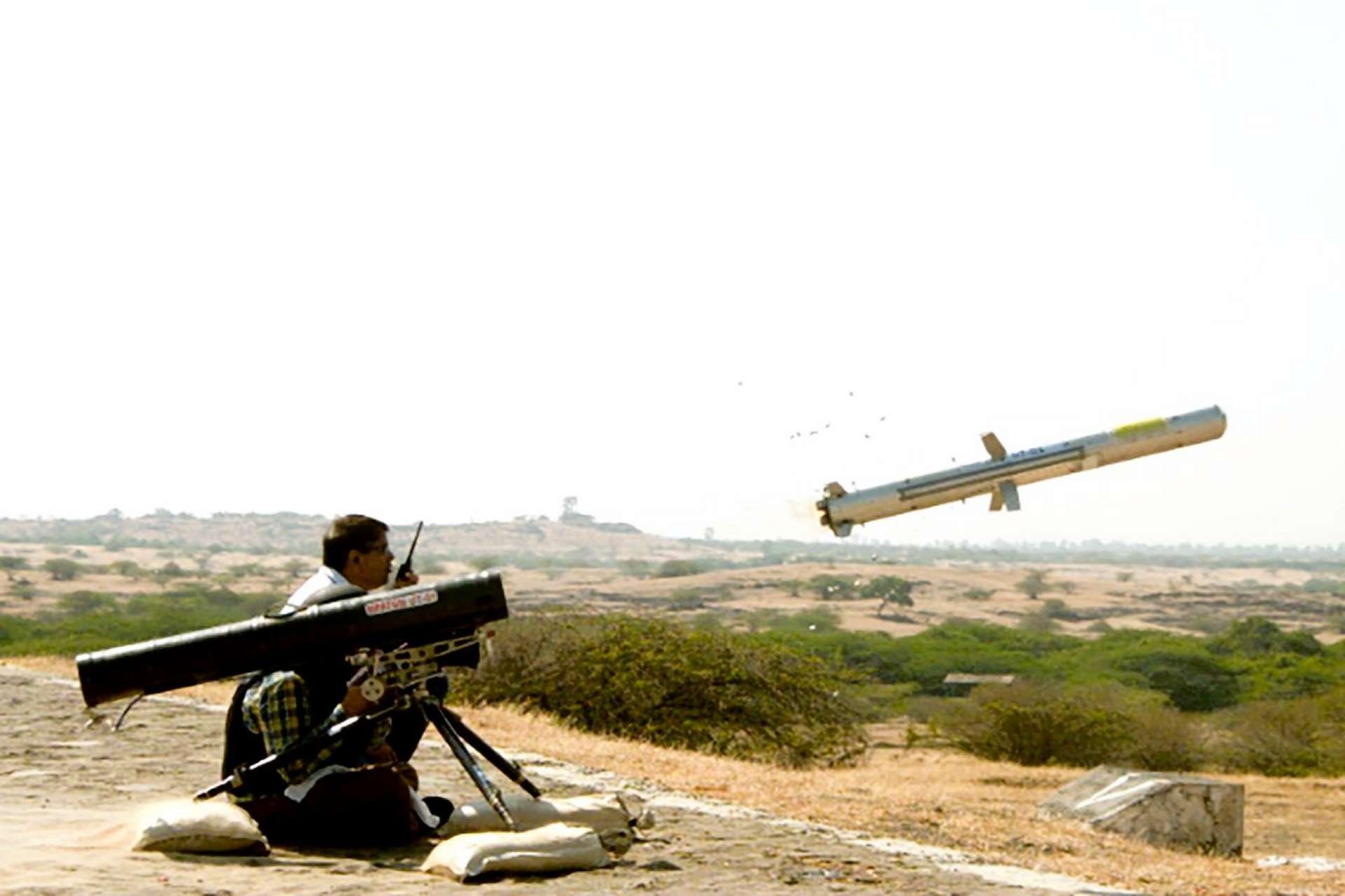 India’s DRDO has validated its indigenous MPATGM by striking a moving armoured target in a top-attack profile, sharpening the Indian Army’s infantry anti-tank punch and advancing defence self-reliance (Picture Source: India’s Ministry of Defence)