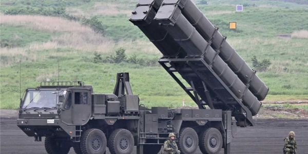 The Japan Ground Self-Defense Force unveiled its new Type-12 coastal defense anti-ship missile launcher during the Fuji Firepower Exercise on June 8, 2025, at the Higashi-Fuji training area in Shizuoka Prefecture. (Picture source: Japanese MoD)