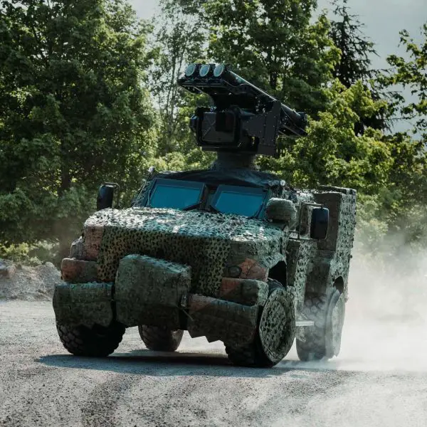 Saab’s M-SHORAD is a highly mobile short-range air defense system that combines the RBS 70 NG missile and Giraffe 1X radar to rapidly detect, track, and neutralize modern aerial threats like drones, helicopters, and cruise missiles (Picture Source: SAAB