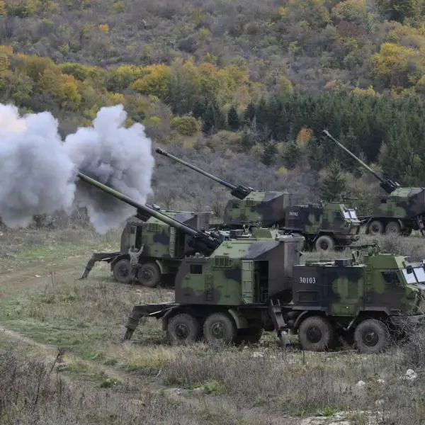 The B-52 M-15 Nora is a 155 mm self-propelled howitzer developed by Serbia’s Yugoimport SDPR, featuring automated loading, digital fire control, and a maximum range of about 41 kilometers (Picture Source: Serbian MoD)