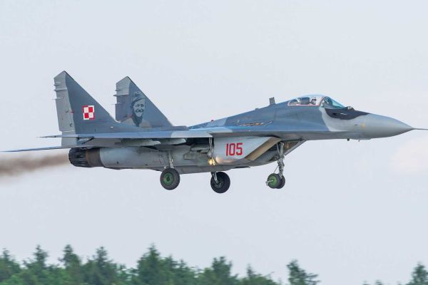 Poland acquired a total of 44 MiG-29s between 1989 and 2004, which consisted of 36 single-seat MiG-29 fighters and 8 MiG-29UB two-seat trainers, and, by 2024, only 14 MiG-29s remained, all scheduled for withdrawal as the FA-50 and F-35 enter service. (Picture source: Wikimedia/Julian Herzog)