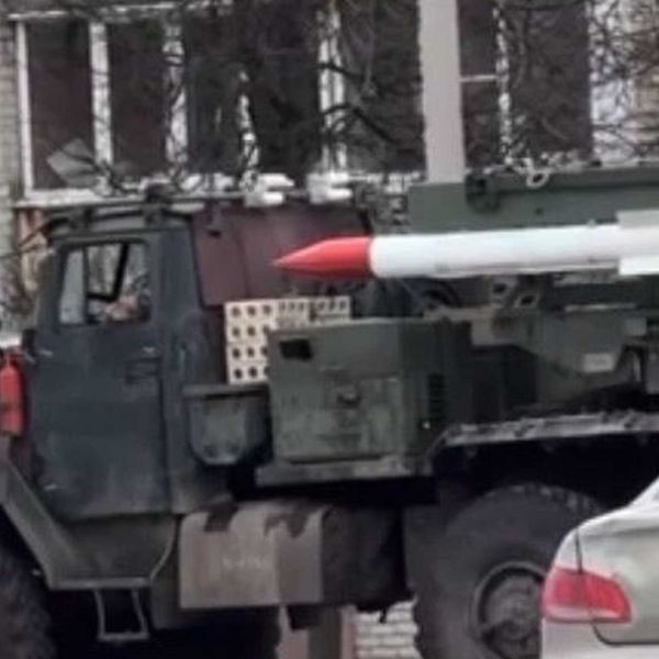 Russia has deployed an improvised R-77-1 FrankenSAM air defense system to counter Ukrainian drone and cruise missile attacks inside its territory, but with a limited range due to the absence of onboard radar. (Picture source: Telegram/ Voenny Osvedomitel)