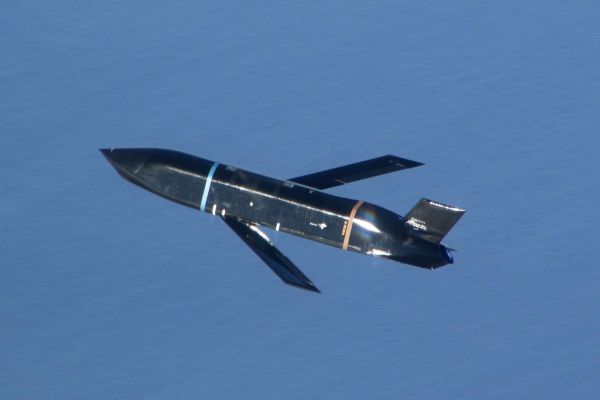 Lockheed Martin demonstrated the Long Range Anti-Ship Missile’s operational capability in 2018 when a U.S. Air Force B-1B bomber successfully launched two LRASMs that autonomously navigated to and struck a moving maritime target during a test over the Sea Range near Point Mugu, California (Picture Source: U.S. Air Force)