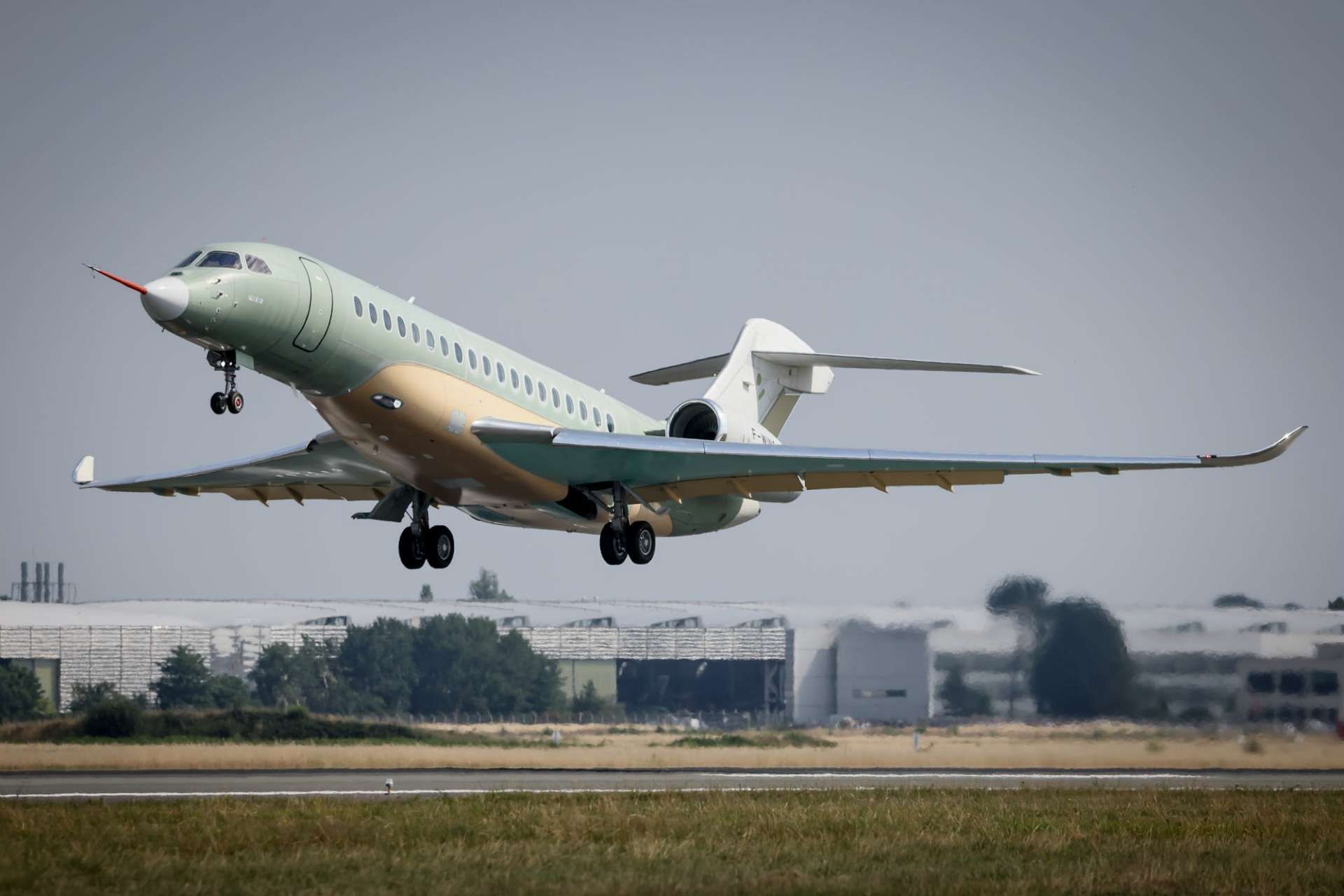 Dassault Aviation’s Falcon 10X completed its first flight from Bordeaux-Mérignac on June 19, 2026, opening flight testing for an ultra-long-range aircraft with potential military roles in command-and-control, intelligence, maritime surveillance, medical evacuation, and government transport (Picture source: Dassault Aviation).